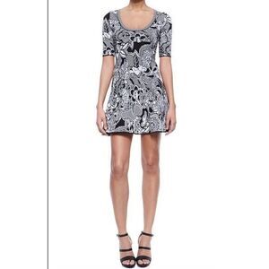 M Missoni Floral Zigzag Intarsia Dress